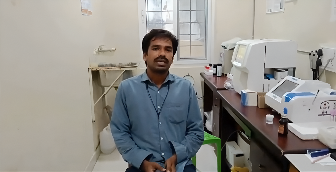 Doctor in medical laboratory